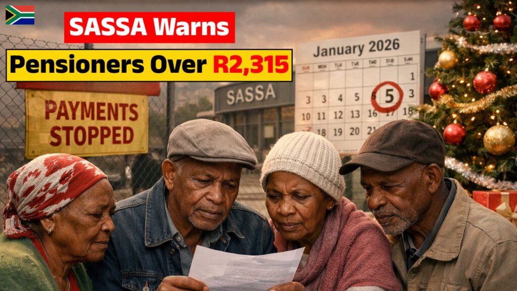 SASSA Warns Pensioners Over R2,315