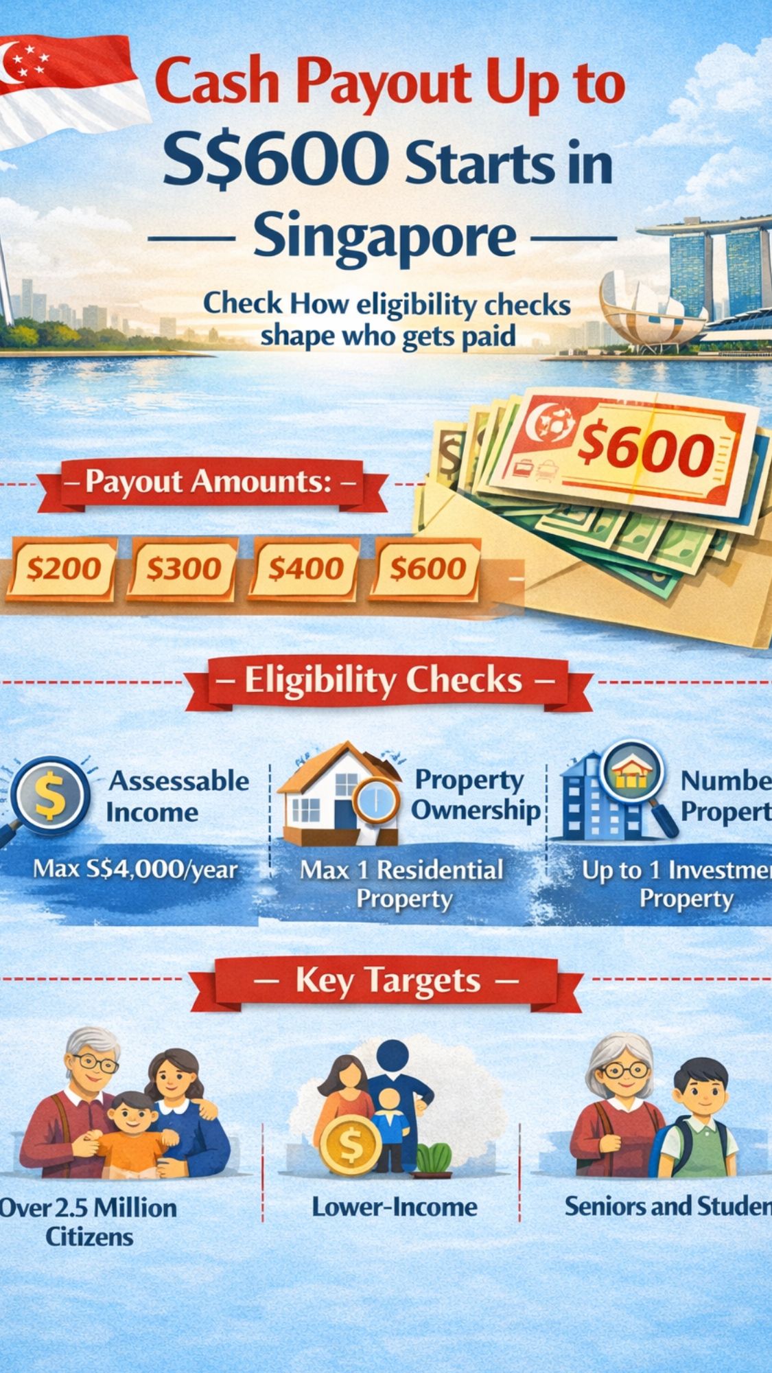 S$600 Starts in Singapore