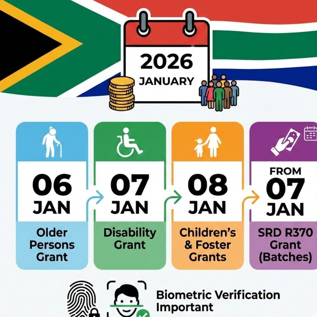 SASSA Grant Payments Kick Off 20 January 2026