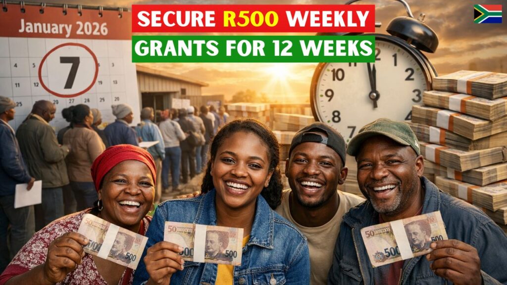 Secure R500 Weekly Grants For 12 Weeks